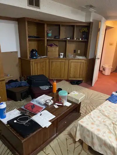 I have one large room for rent in basement with half bathroom full bathroom is upstairs all utilitie...