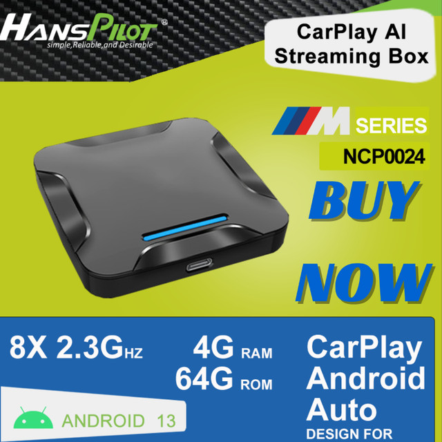 NCP0024 HansPilot CarPlay Ai TV Box For BMW Android 13 Wireless in General Electronics in Hope / Kent - Image 2