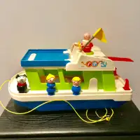 Vintage Fisher Price Happy Houseboat #985