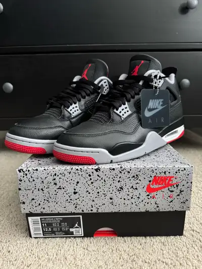 Air Jordan 4 Bred Reimagined Size 11, View more