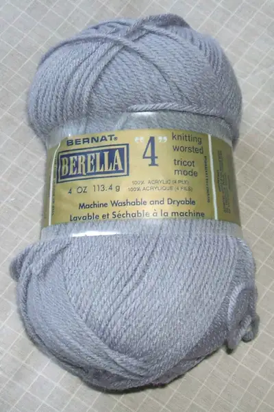 - Bernat Berella 4 knitting worsted 100% Acrylic 4ply Yarn - 9 skeins, 4 oz, 113.4 grams each. - Gra...