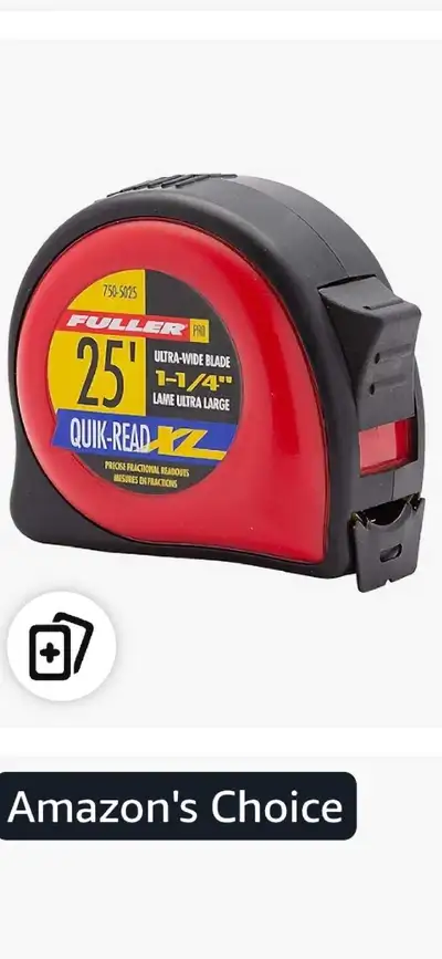 Fuller Pro 25' Tape Measure, View more