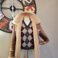 Vintage shearling coat from SIMPSON SEARS department store, like