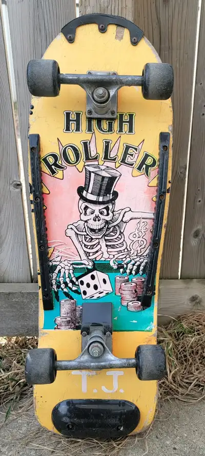 Vintage 1987 Valterra High Roller Skateboard Yellow, View more