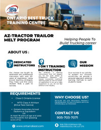 HURRY UP!! SPECIAL DEALS ON AZ TRUCK TRAINING