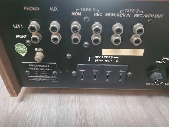 Pioneer SX-525 Stereo Receiver *Read Description* in Stereo Systems & Home Theatre in Mississauga / Peel Region - Image 6
