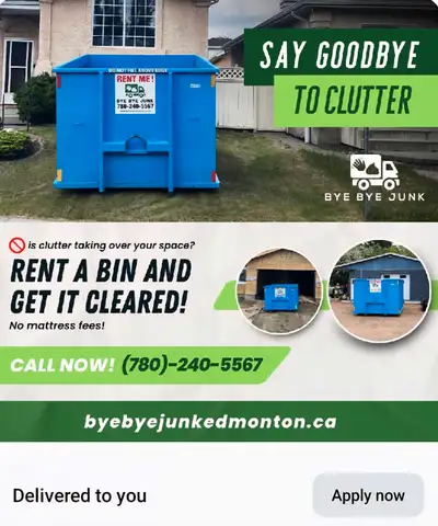 Bye Bye Junks bin rental 7802405567, View more