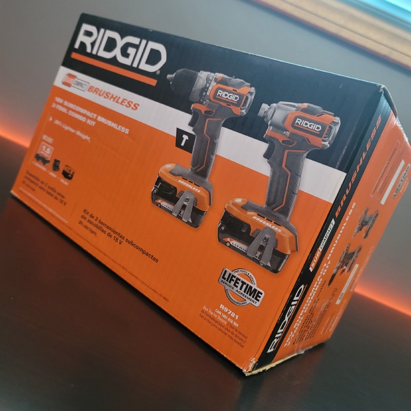 Ridgid 18v Brushless 1/2 inch Hammer Drill and Impac