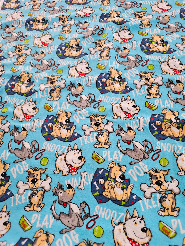 Fun dog themed flannel in Hobbies & Crafts in City of Halifax - Image 4