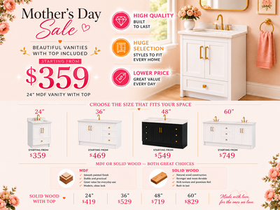 Bathroom Vanities from $215 | Solid Wood from $259 | Mississauga, View more