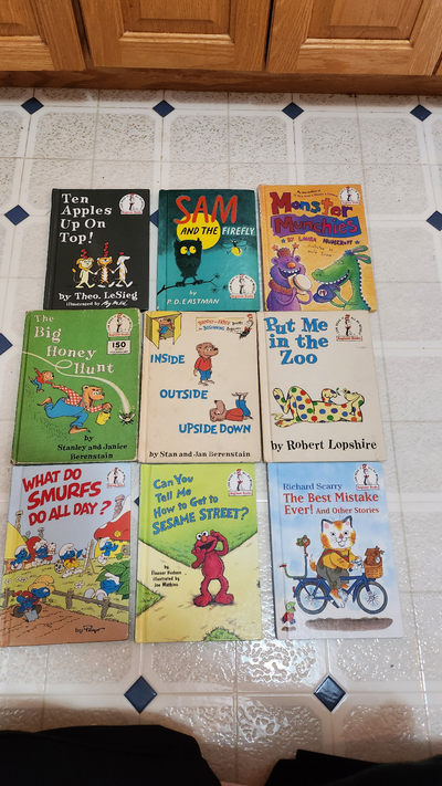 Various Children's Beginner Books. As shown in last picture one book has a little corner ripped at t...