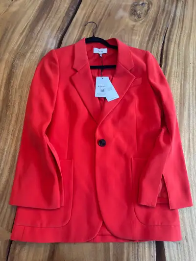 Reiss red blazer size 4 new w tags - pants to Match separate , View more