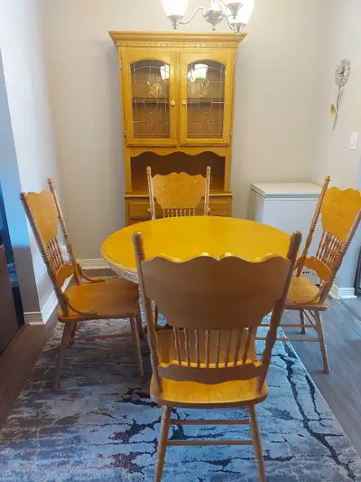 Dining set and hutch, View more