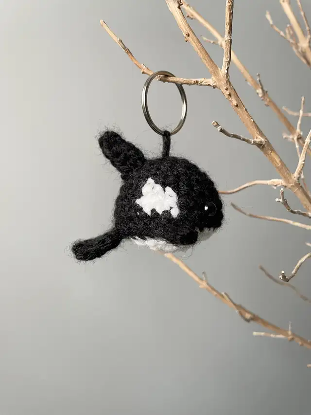 Handmade Crocheted Orca