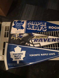 Nhl/Nfl flag banners $10 ea or all for $20
