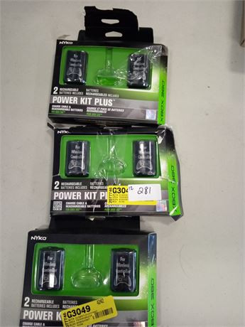 Rechargeable Nyko batteries for Xbox 360 controllers in XBOX 360 in Mississauga / Peel Region