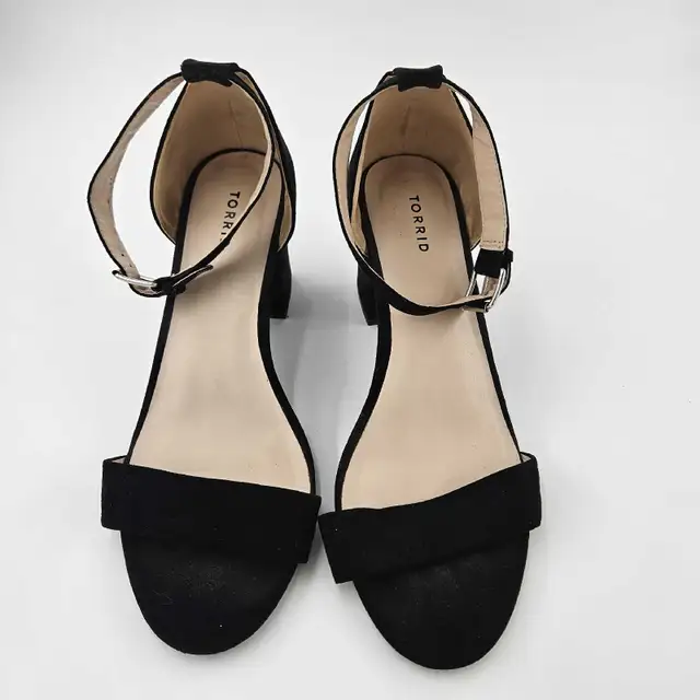 Torrid Women Black High Heel Open Toe Suede  S in Women's - Shoes in Kitchener / Waterloo - Image 5
