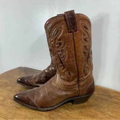 Made in Canada cowboy leather boots / homme, View more