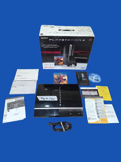 Playstation 3 With box & 40gb! , View more