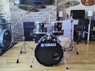 Yamaha Stage Custom birch hardware Sabian Solar cymbals, View more