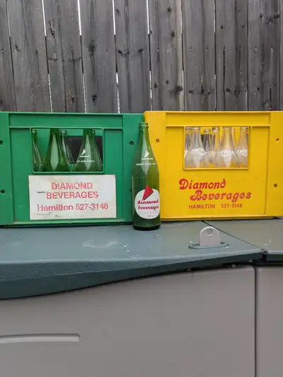 Vintage Dimond Beverage Bottles (FREE) 8 cases.