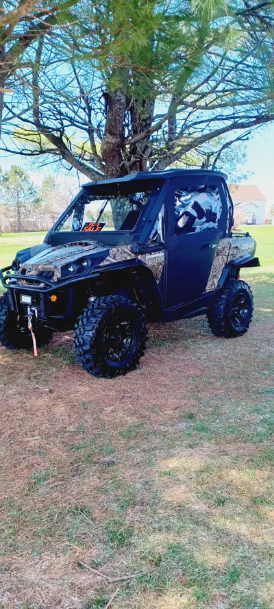 2018 can am 1000r commander camo very good condition cab heater new stereo and speaker new heaters n...