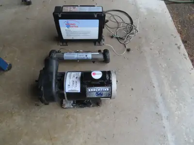 Spa pump, control & heater / Articles de bain à remous, View more