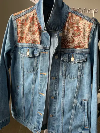 Upcycled Denim jacket, View more