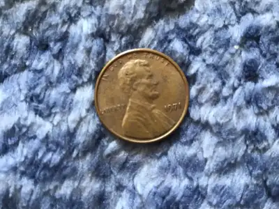 1971 no mint mark wheat penny Lincoln , View more
