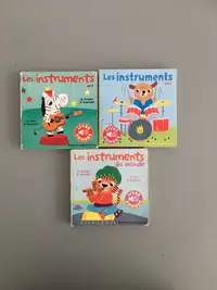 Livres Sonores Pour Enfants : Les Instruments Lot de 3