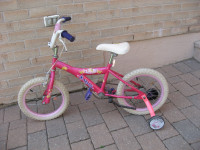 16" Disney Princess Girls Bike with training wheels