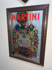 Vintage Martini bar sign mirror mint condition