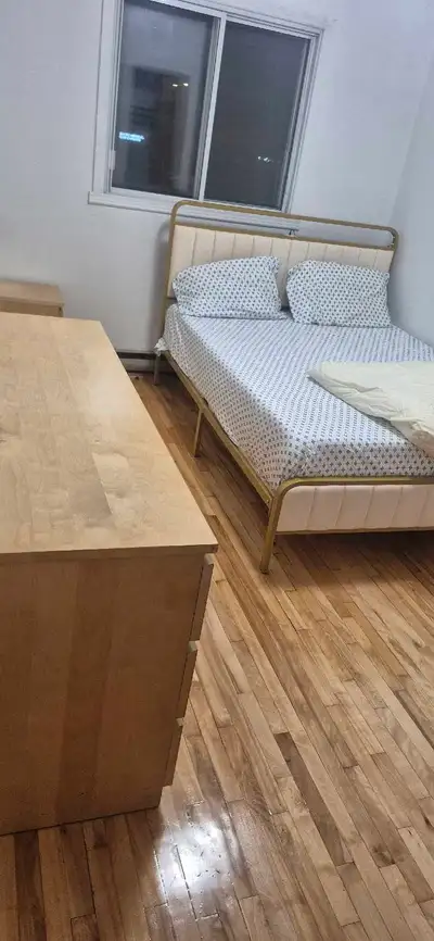 Grande chambre meublée ,très propre dans un appartement fraîchement rénové situé dans le quartier la...