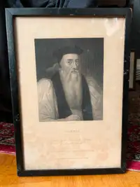 Small Antique Etching f. Thomas Cranmer (c.1833-1846)