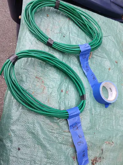 30 feet and 35 feet of #8 t90 wire $30 for 30 feet $35 for 35 feet