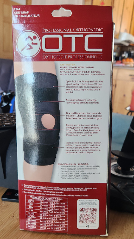 OTC KNEE STABILIZER WRAP WITH HINGED BARS in Health & Special Needs in Muskoka - Image 2