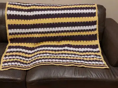 New hand knit blanket, View more