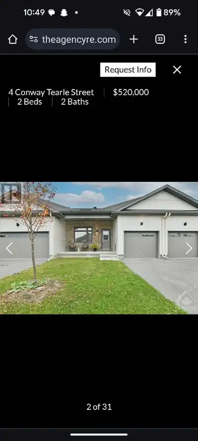 Welcome to this spacious and modern bungalow-style townhouse located in the heart of Arnprior. Ideal...