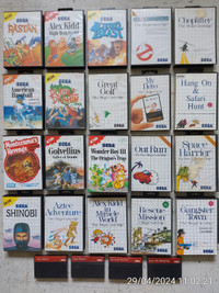 Collection Jeux vidéos Sega Master System CIB SMS