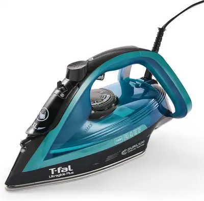 T-Fal Ultraglide Steam Iron for Clothes Durilium Soleplate, Prec, View more