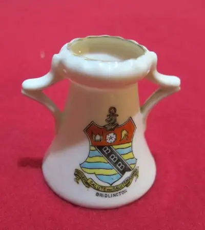 Gold trim, 2.5" tall, sold by E.C. Spall of Bridlington UK. Style or item number 44 which is hand ma...