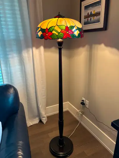 Stain glass floor lamp, View more