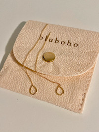 Bluboho Gold Honey Dipper dainty threader earrings