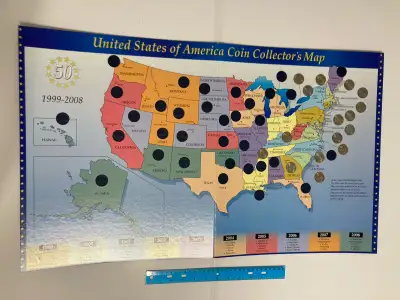 USA Coin Map and Coins. , View more
