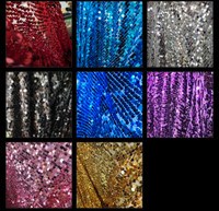 9mm sequin stretch lace fabric