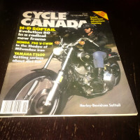 CYCLE CANADA MAGAZINE - 1983 HARLEY DAVIDSON