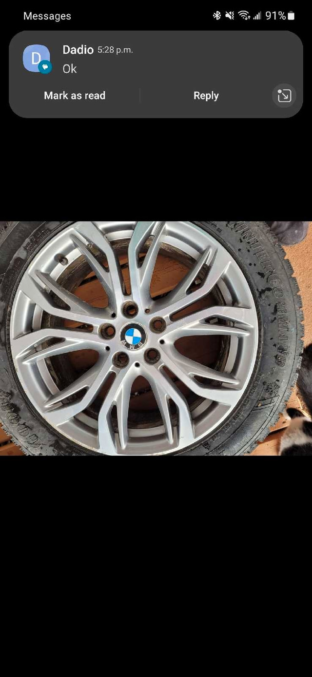 Set of 4 BMW Rims with Winter Tires in Tires & Rims in Saskatoon - Image 4