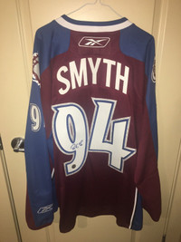 Official licensed Ryan Smyth Signed Jersey - Colorado Avalanche