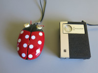 Two Transistor Radios, Lady Bug and Panasonic