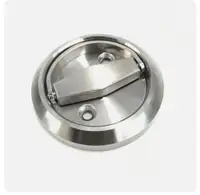 Stainless Steel Invisible Pull Handle Recessed Door Ring Cup Flu